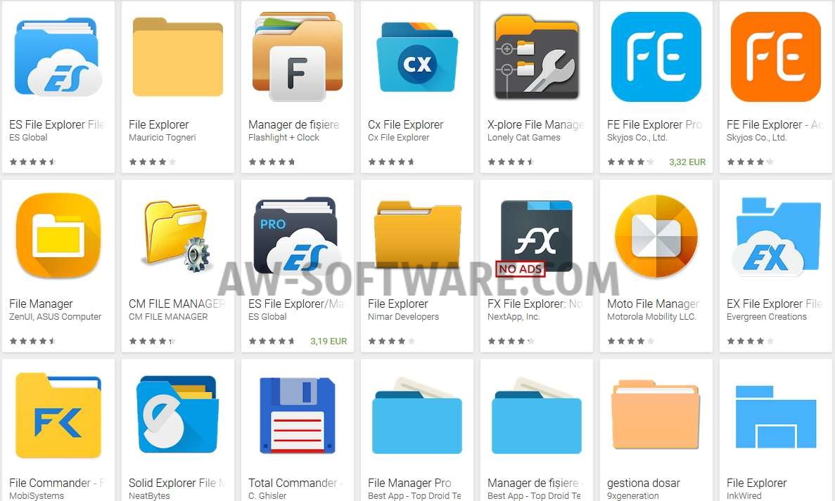aplicatii file manager gratis pentru android