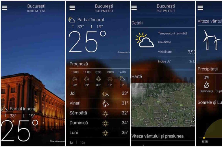 Cele mai bune aplicații meteo gratuite care arată precis cum e vremea în România