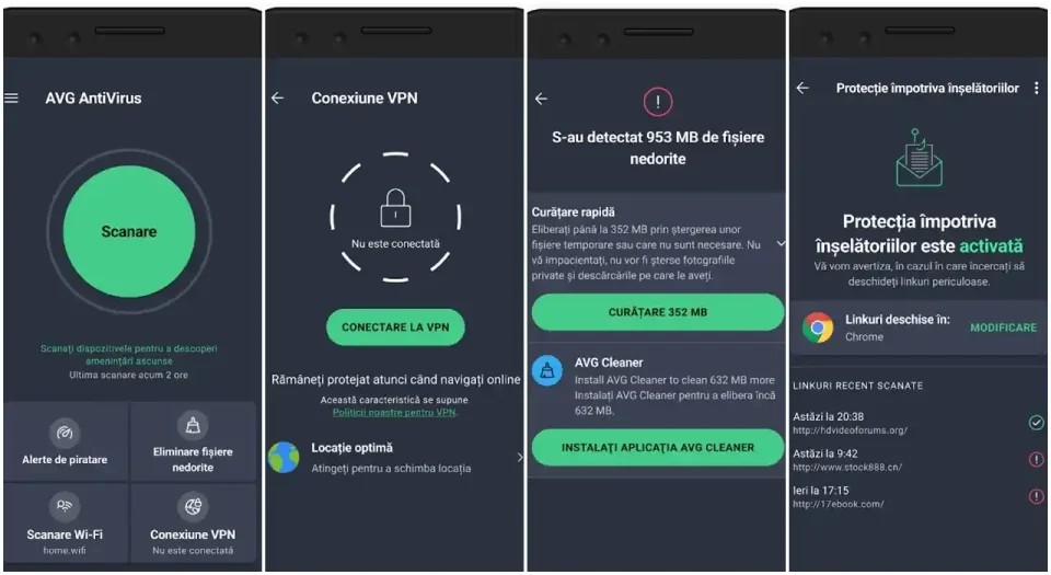 Cel mai bun antivirus gratuit Android AVG