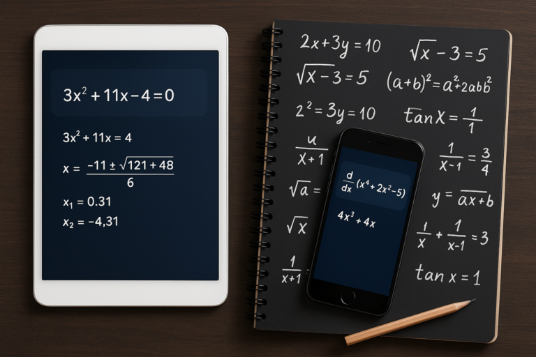 Site-uri și aplicații de rezolvat probleme și exerciții la matematică
