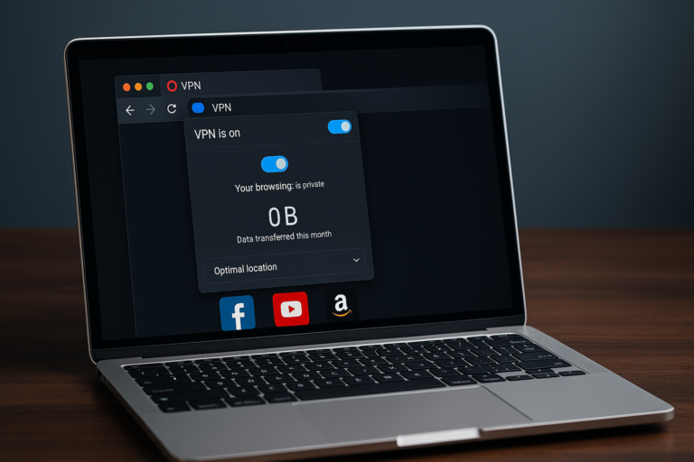 VPN gratuit și nelimitat oferit de browserul Opera